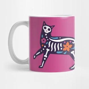 Colorful Day of the Dead Cat | Dia de los Muertos Gato Mug